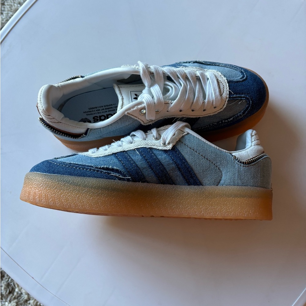 adidas Denim Blue and White Women's Sneakers